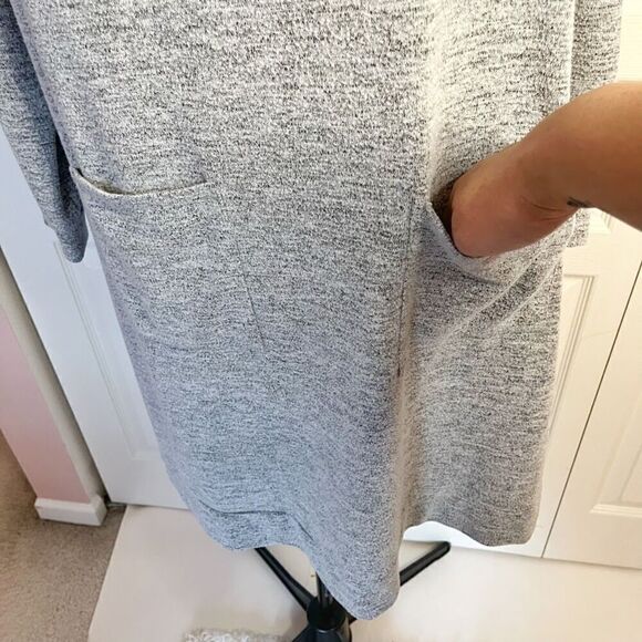 Soft Surrounding Brianne Sweater Cowl Neck Long Sleeve Patch Pocket Dress - Picture 8 of 14